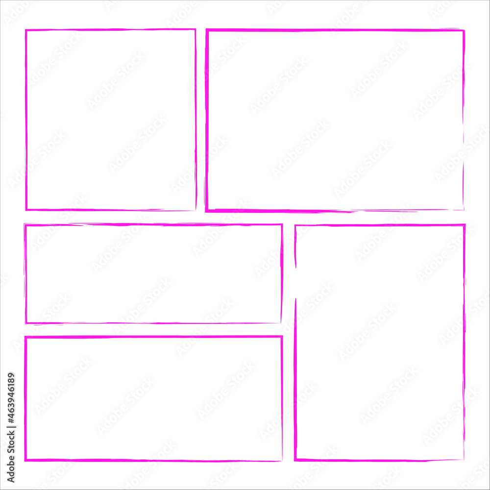 Ink frame icon. Pink square and rectangle. Geometric shapes. Abstract figures. Vector illustration. Stock image. Ink frame icon. Pink square and rectangle. Geometric shapes. Abstract figures. Vector illustration. Stock image.