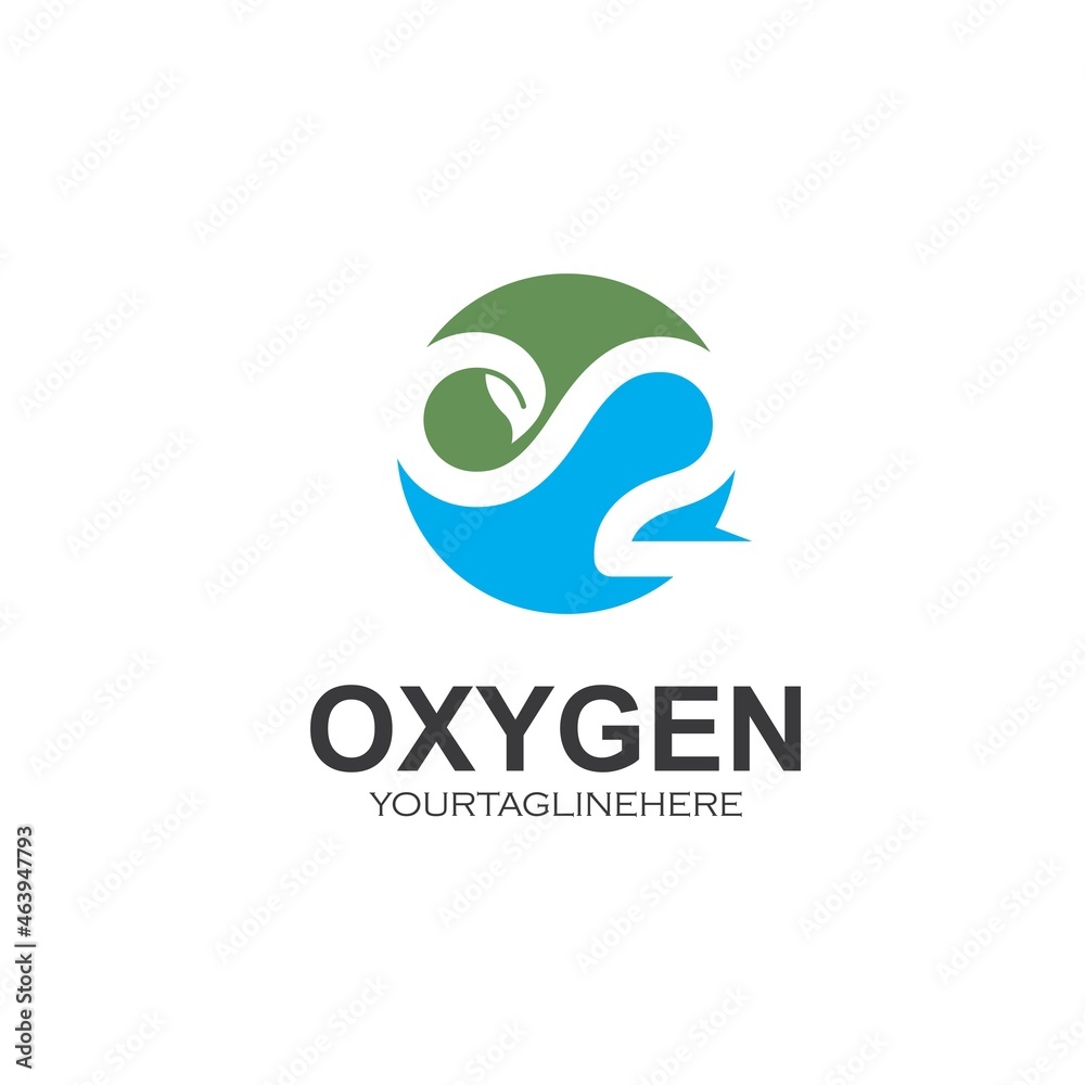 oxygen infinity icon vector design concept oxygen infinity icon vector design concept