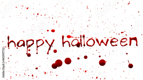 Text HAPPY HALLOWEEN writte...