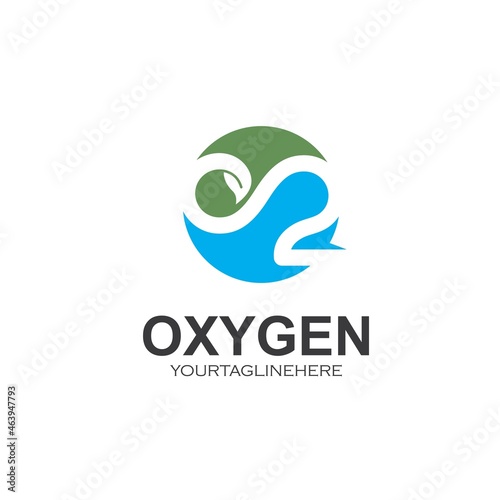 oxygen infinity  icon vector design concept