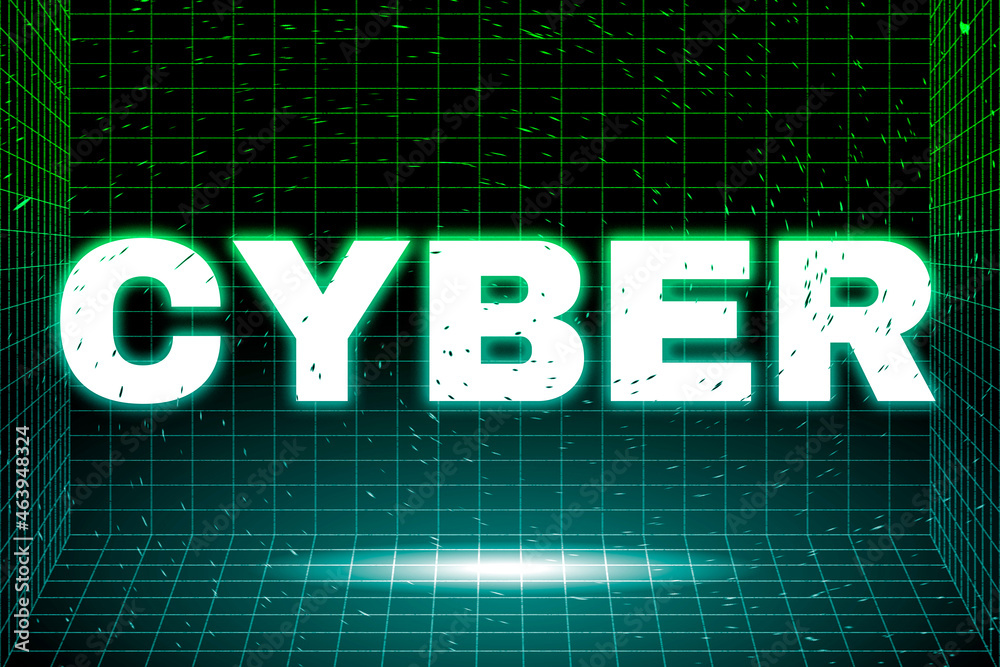 Dark neon grid cyber futuristic bold font Dark neon grid cyber futuristic bold font
