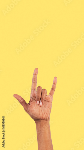 Rock n roll hand gesture