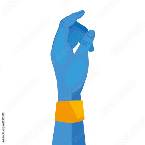 hand lord krishna