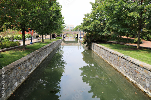 The river walk on Carroll Canal in Frederick, MD photo