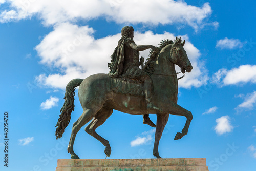 Statue of Louis XIV in Lyon  France