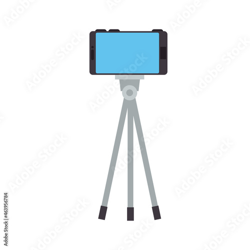 smartphone in tripod