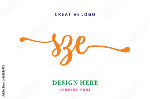 SZE lettering logo is simple, easy to understand and authoritative photo