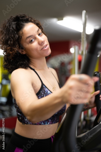 black biracial woman working out 