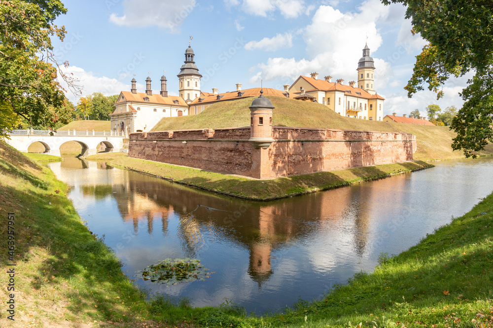 old castle in Belarus in the city of Nesvizh