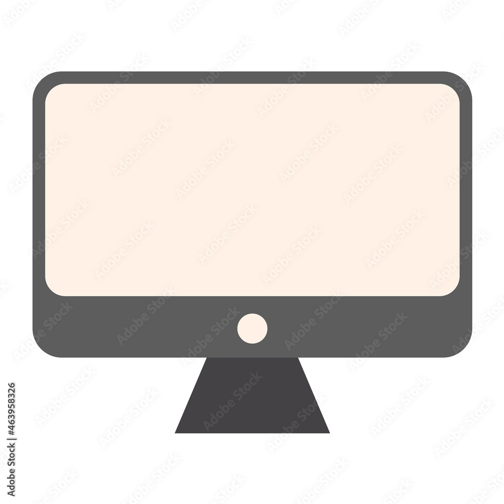 Minimalist Blank Monitor - Amazing editable vector illustration of a computers monitor suitable for design assets, decoration, clip art, animation, apps, mockup, website and illustration in general Minimalist Blank Monitor - Amazing editable vector illustration of a computers monitor suitable for design assets, decoration, clip art, animation, apps, mockup, website and illustration in general