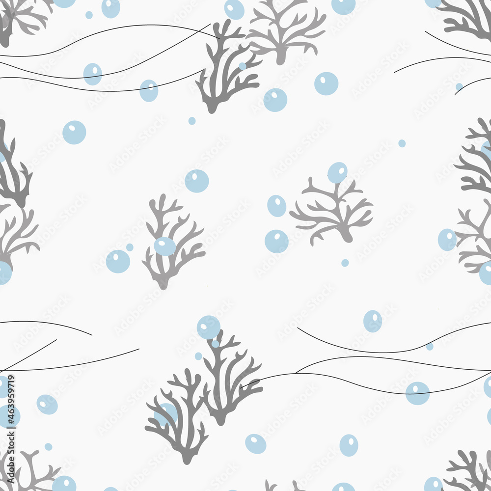 beautiful seamless pattern of seaweed beautiful seamless pattern of seaweed