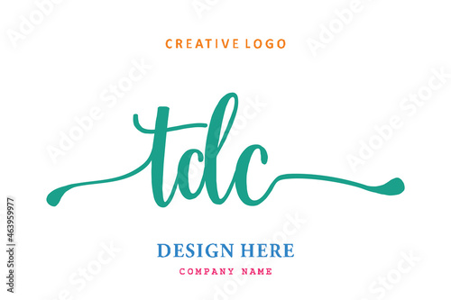 TDC lettering logo is simple, easy to understand and authoritative