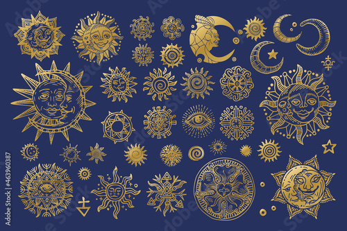 Collection of various occult symbols.