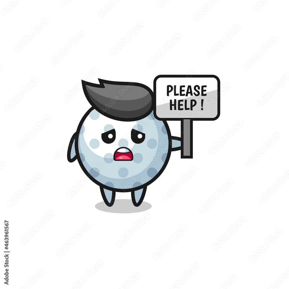 cute golf hold the please help banner