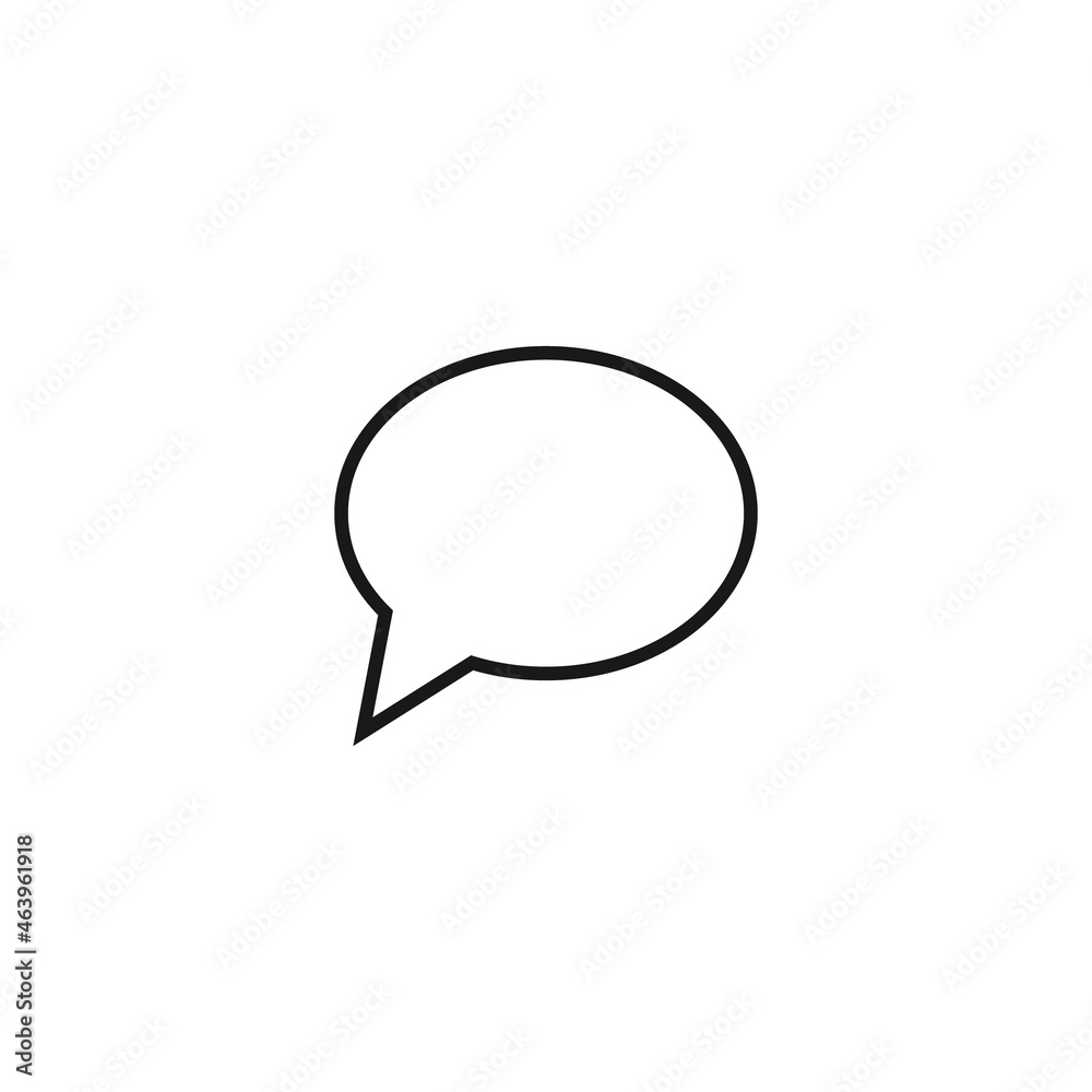 Internet and interface concept. Modern outline high quality illustration for banners, flyers and web sites. Editable stroke in trendy flat style. Line icon of speech bubble Internet and interface concept. Modern outline high quality illustration for banners, flyers and web sites. Editable stroke in trendy flat style. Line icon of speech bubble