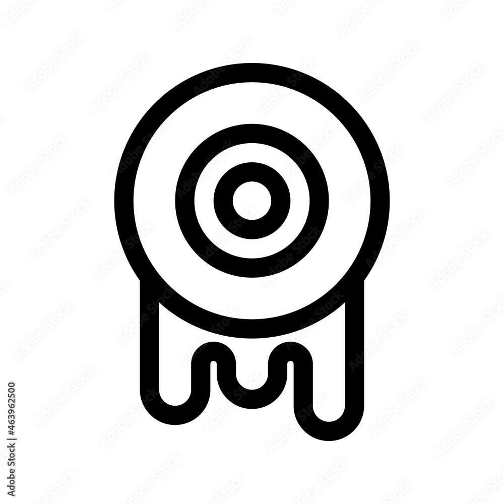 Illustration vector graphic icon of Bloody Eye. Outline Style Icon. Halloween Themed Icon. Vector illustration isolated on white background. Perfect for website or application design. Illustration vector graphic icon of Bloody Eye. Outline Style Icon. Halloween Themed Icon. Vector illustration isolated on white background. Perfect for website or application design.