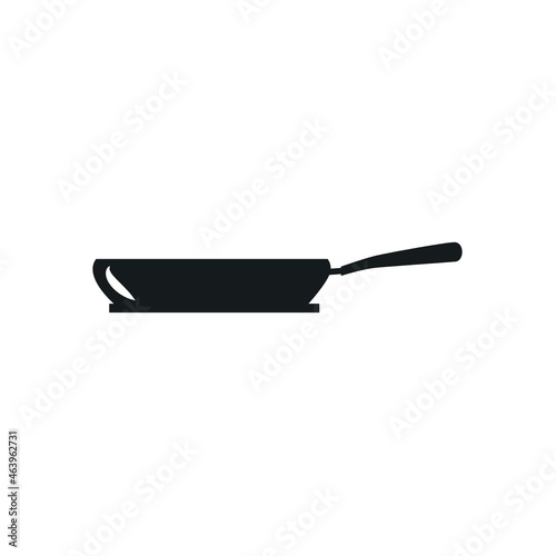 Vászonkép frying pan isolated on white