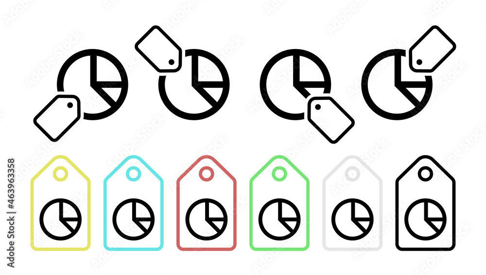 custom made wallpaper toronto digitalDiagram vector icon in tag set illustration for ui and ux, website or mobile application