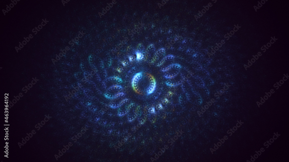3D rendering abstract round light background 3D rendering abstract round light background