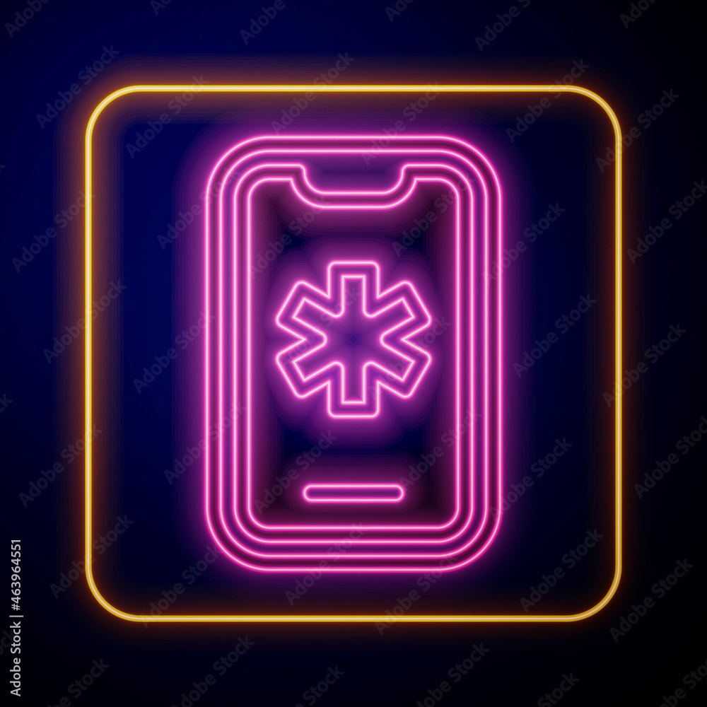 Glowing neon Telephone with emergency call 911 icon isolated on black background. Police, ambulance, fire department, call, phone. Vector Glowing neon Telephone with emergency call 911 icon isolated on black background. Police, ambulance, fire department, call, phone. Vector