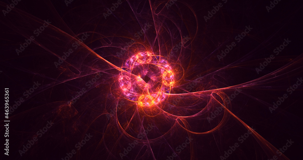 3D rendering abstract round light background 3D rendering abstract round light background