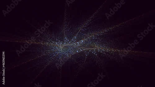 3D rendering abstract fractal light background