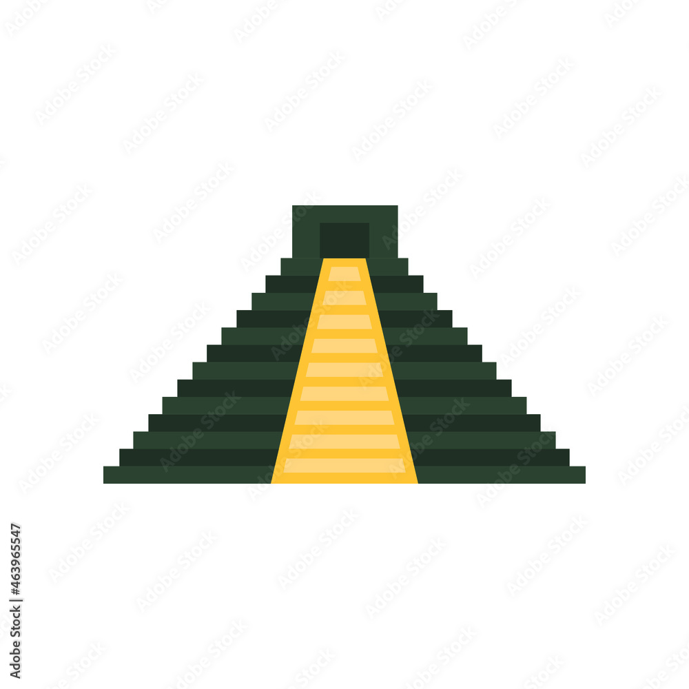 Chichen Itza, Mexico vector illustration design