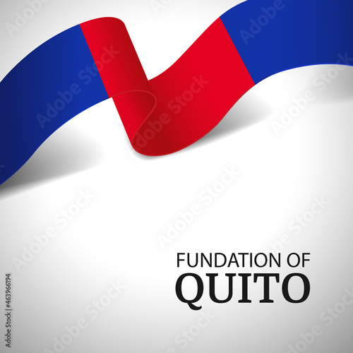 Vector Illustration of  Foundation of Quito. 

