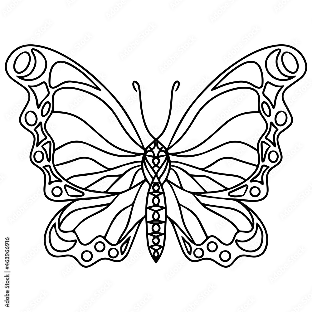 Abstract black line butterfly for different card, invitation, posters Abstract black line butterfly for different card, invitation, posters