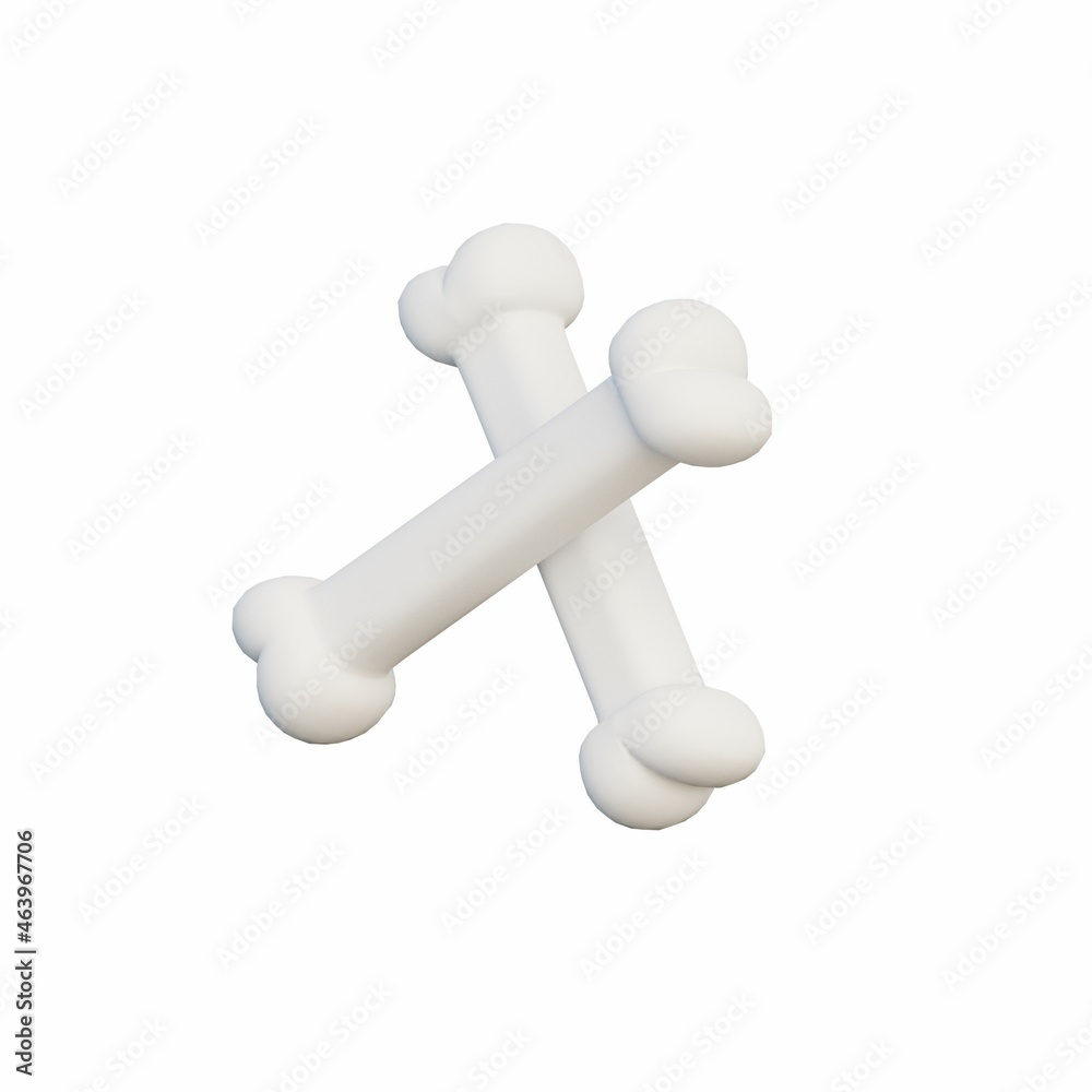 3D Bone - Halloween Illustration or Icon Pack 3D Bone - Halloween Illustration or Icon Pack