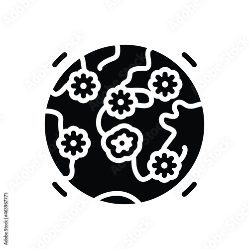 Black solid icon for widespread