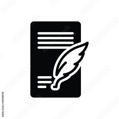 Black solid icon for regards