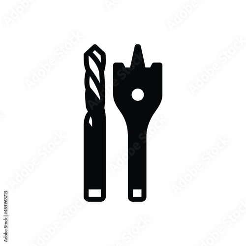 Black solid icon for bits