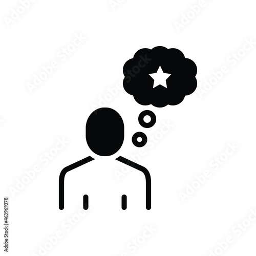 Black solid icon for imagine