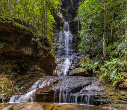 long exposure shot of empress falls at katoomba in the blue mountains
