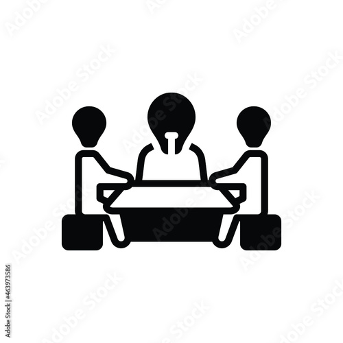 Black solid icon for trustees