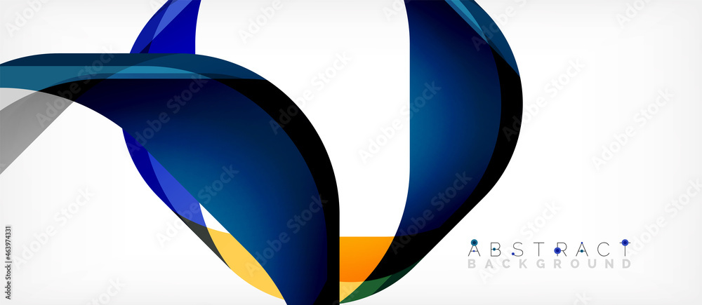 Abstract square shape with overlapping waves, minimal geometric background. Vector Illustration For Wallpaper, Banner, Background, Landing Page Abstract square shape with overlapping waves, minimal geometric background. Vector Illustration For Wallpaper, Banner, Background, Landing Page
