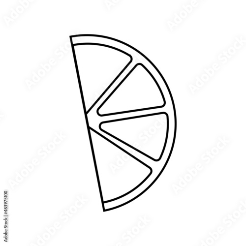 Christmas orange slice vector icon
