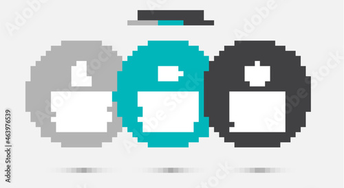 Set Gamepad, 3d modeling and Wide angle picture. Business infographic template. Vector