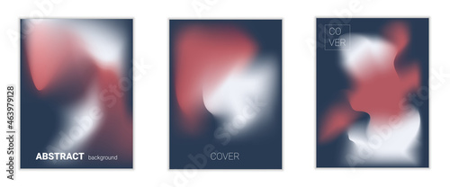 Black, white and red gradient background. Abstract cover vector illustration. Set of templates for posters, covers, notebooks, flyers, magazines, banners, cards
