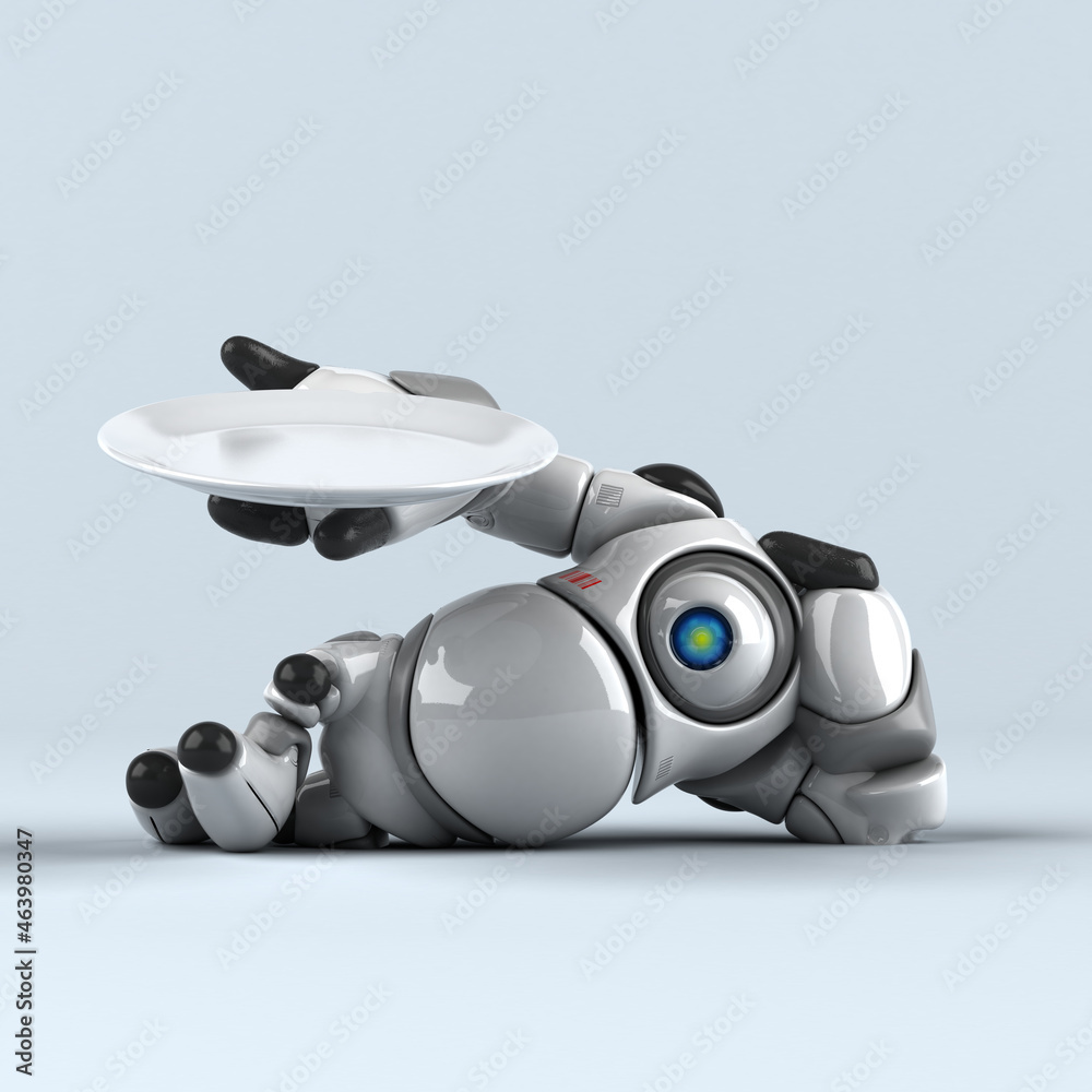 Big robot - 3D Illustration Big robot - 3D Illustration