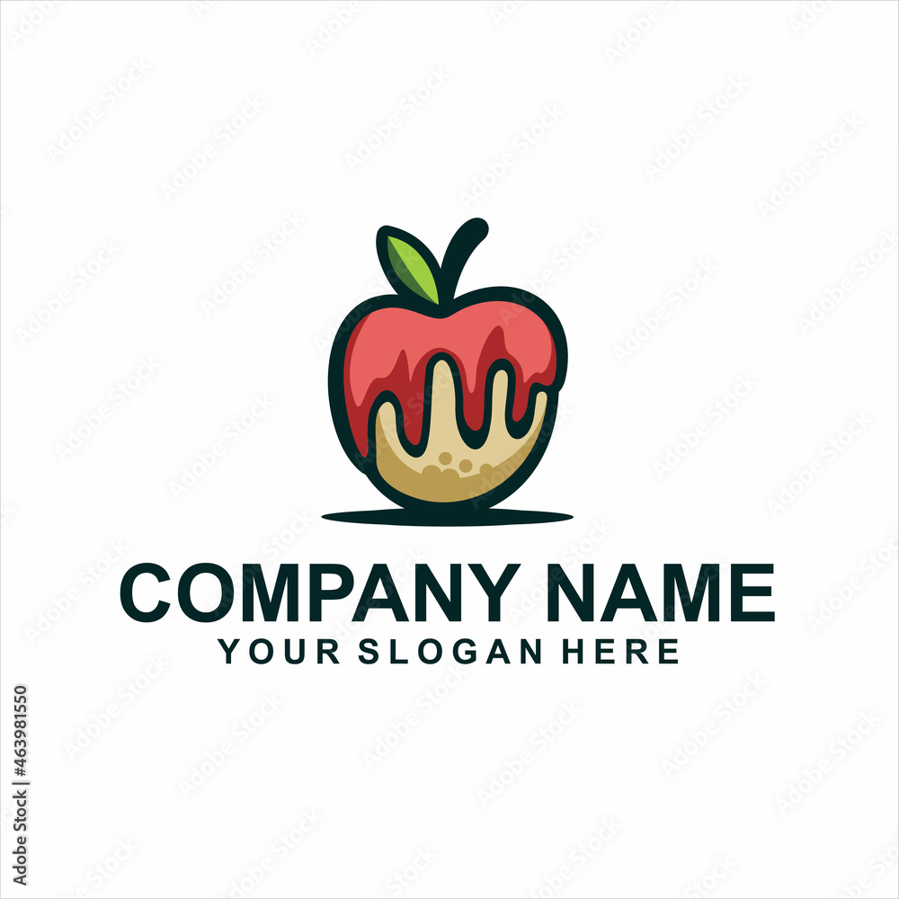 apple bakery logo vector
