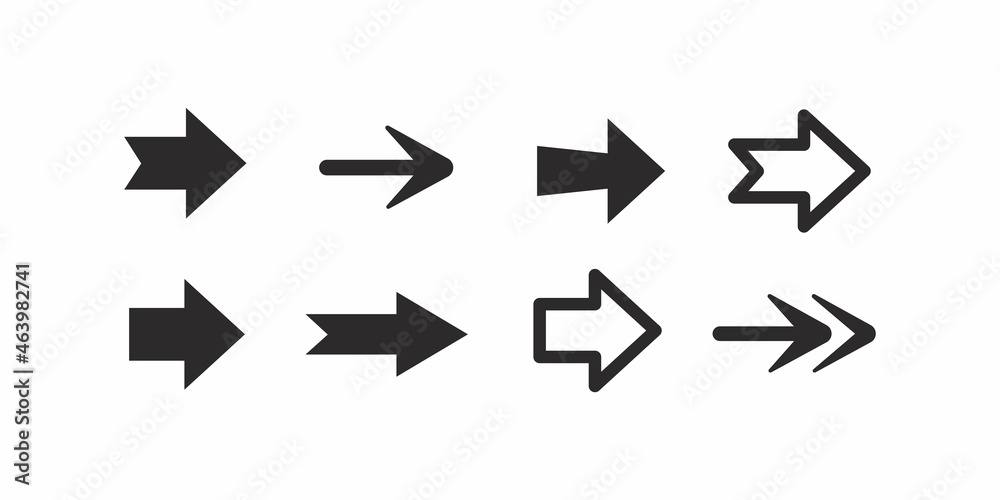 Arrows icon set. Arrows vector set. Flat Arrows icon isolated on a white background. Arrows icon set. Arrows vector set. Flat Arrows icon isolated on a white background.