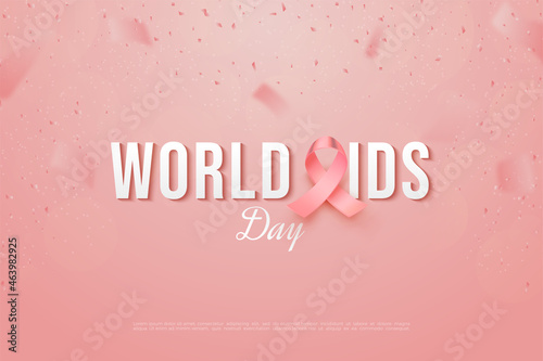 World aids day concept background.	