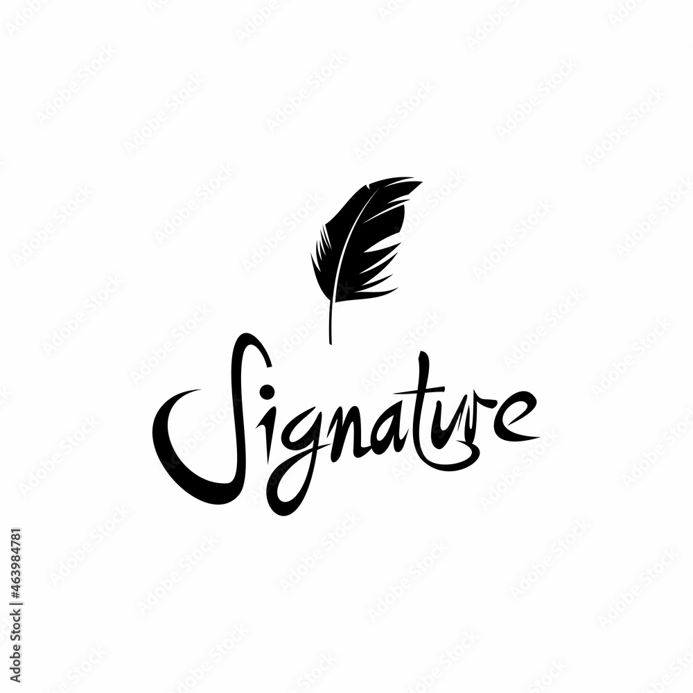 feather logo illustration vector, quill logo feather logo illustration vector, quill logo