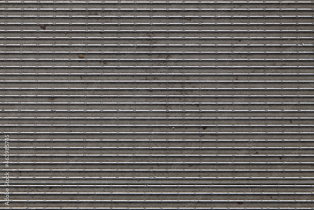 Horizontal metallic grid pattern for background Horizontal metallic grid pattern for background