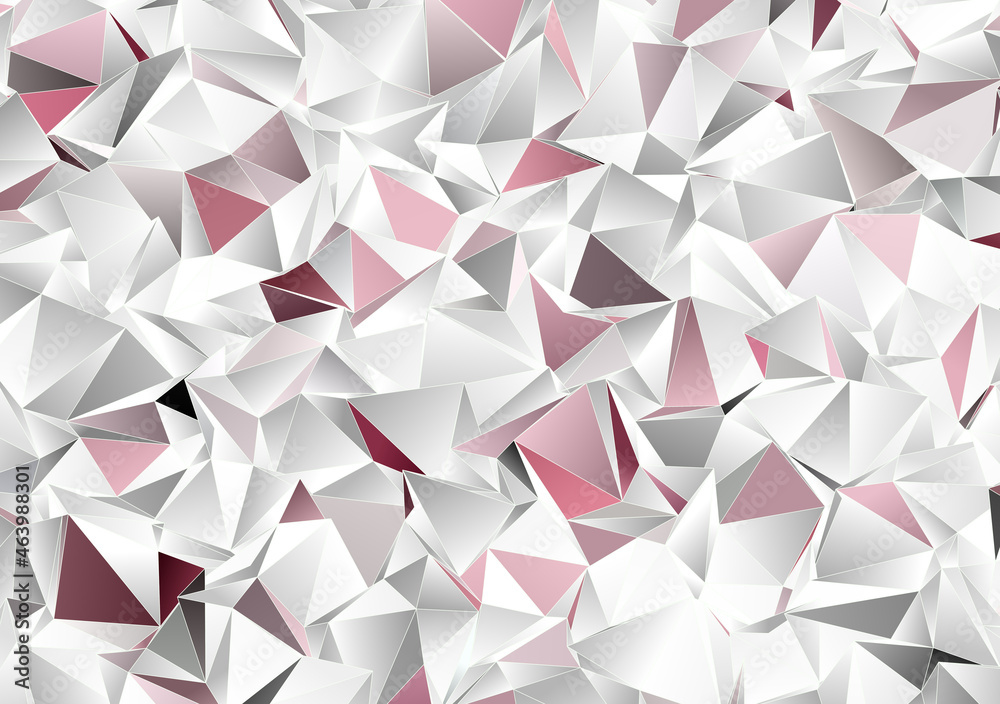 Fototapeta premium 3d Triangles, abstract background. Design wallpaper.
