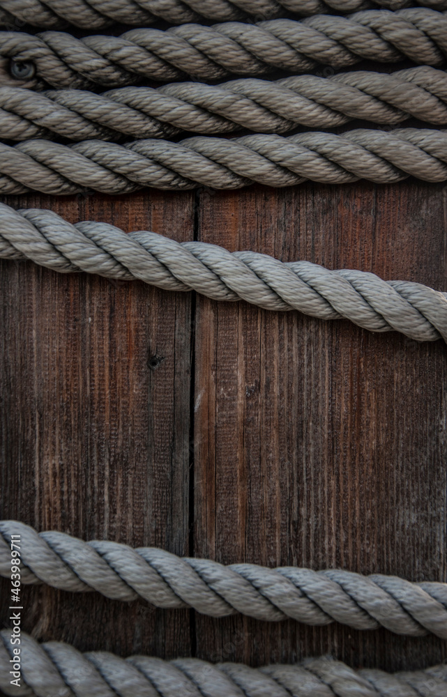 Obraz premium wood background with rope