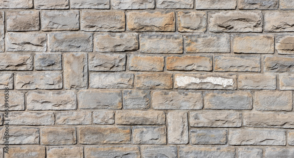 background of old sandstone brick wall texture	
