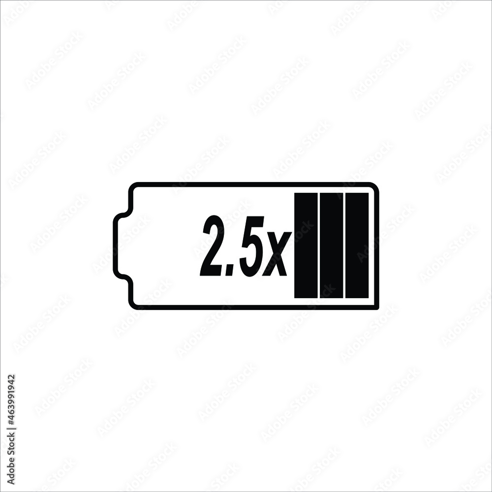 Fototapeta premium fast charging icon in black and white vector design. suitable for technology industries.
